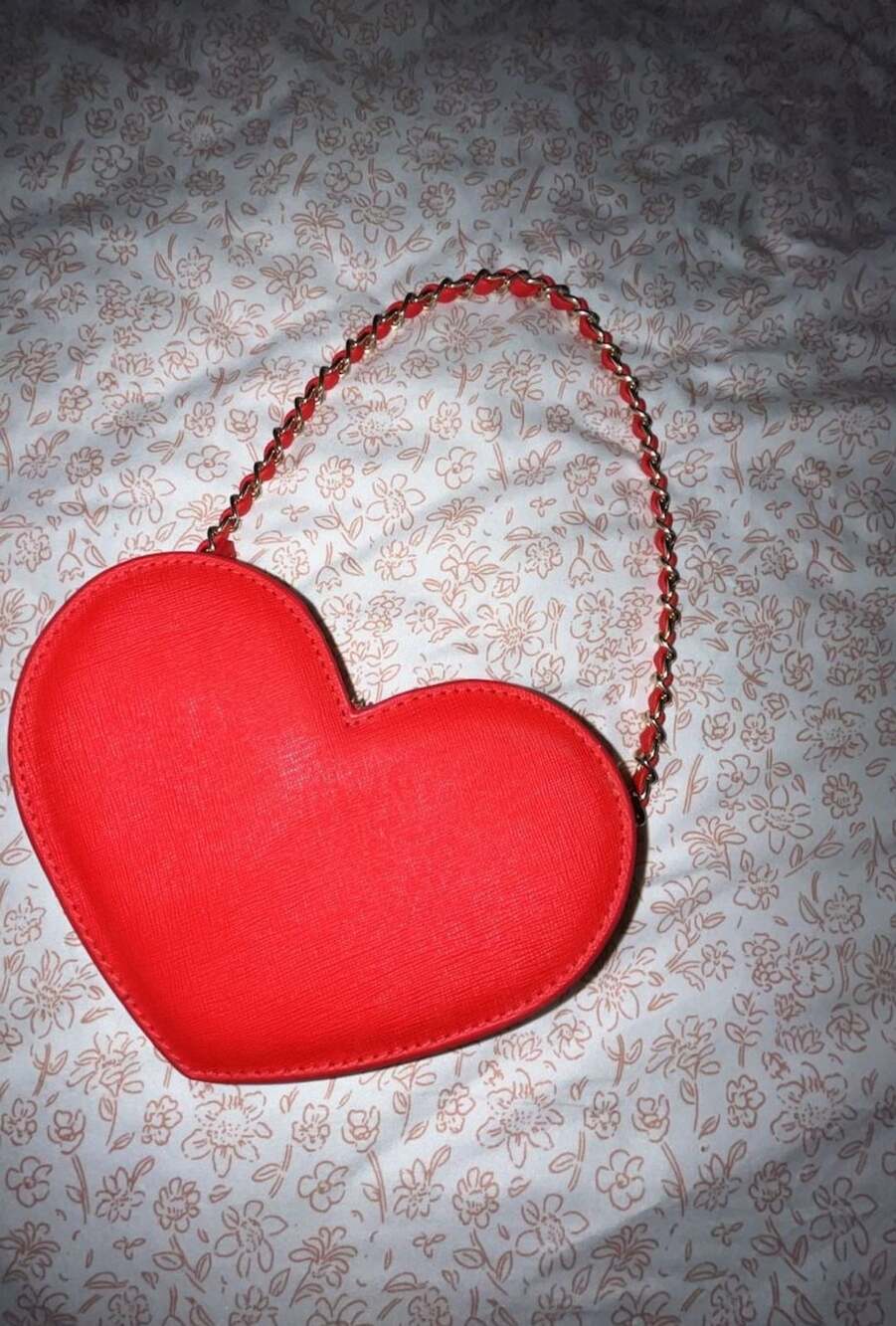 Janie and Jack Red Heart Crossbody Handbag